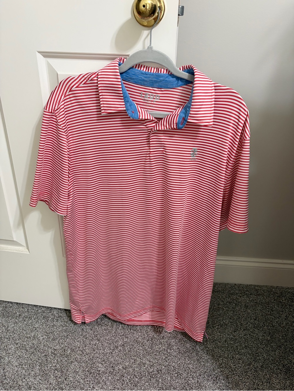Izod men’s stripped golf polo shirt